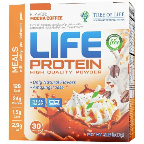 tree of life life protein 450 гр манго Tree of Life Life Protein 907 гр (мокачино)