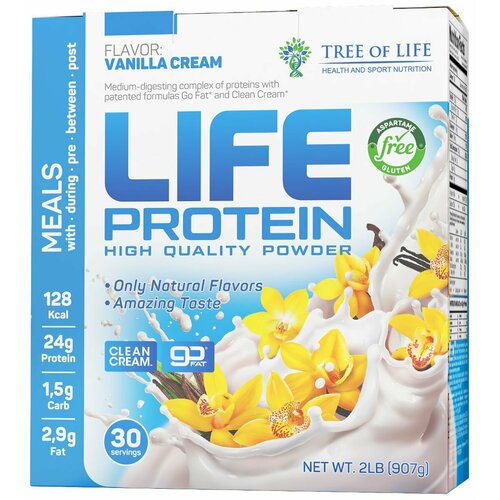 Tree of Life Life Protein 907 гр (ванильное мороженое)