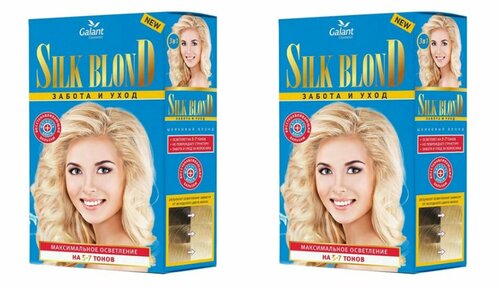 Галант Косметик Средство для осветления, Silk blond 125г, 2 шт