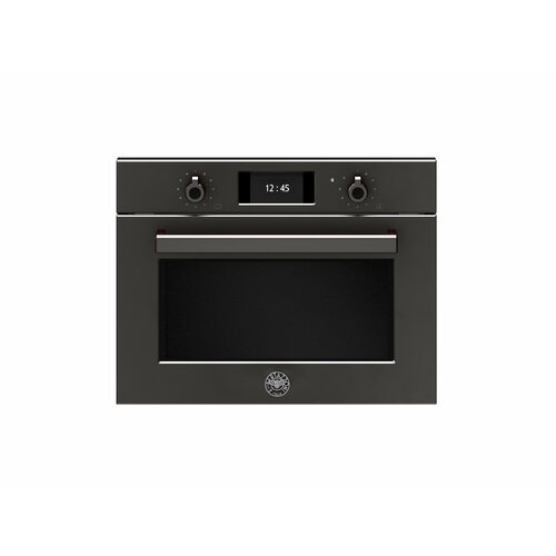 F457PROMWTN Компактный духовой шкаф Bertazzoni Professional комбинированный с микроволновой печью 60x45 см Карбонио 24290000₽