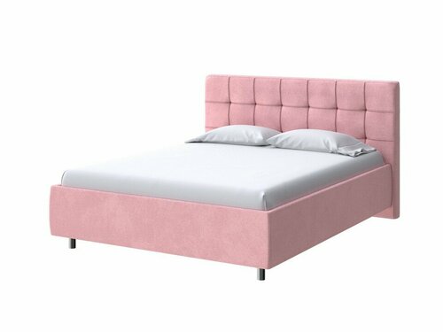PROxSON Кровать Nety без основания (Ткань: Велюр Casa Жемчужно-розовый) 200x190