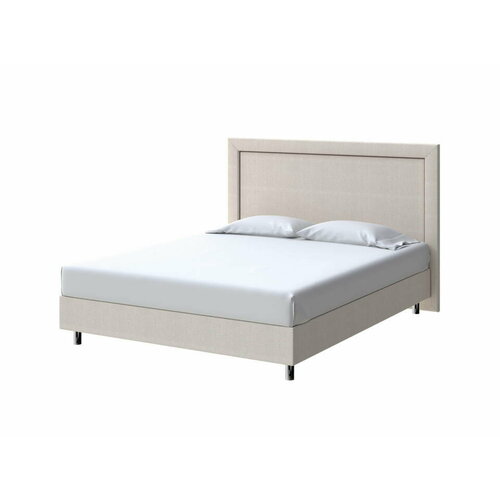 PROxSON Кровать London Boxspring Standart (Ткань: Рогожка Savana Milk (молочный)) 120x200