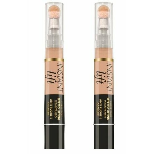 Консилер, Deborah Milano, Instant lift concealer, тон 02 бежевый, 4.2 г, 2 шт