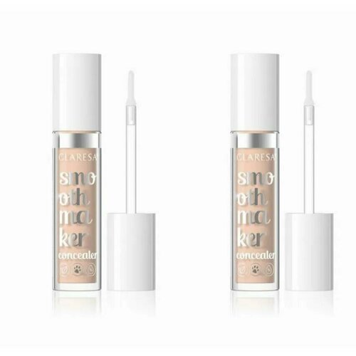 CLARESA Консилер Smooth Maker №04 Natural Beige, 5 мл, 2 штуки