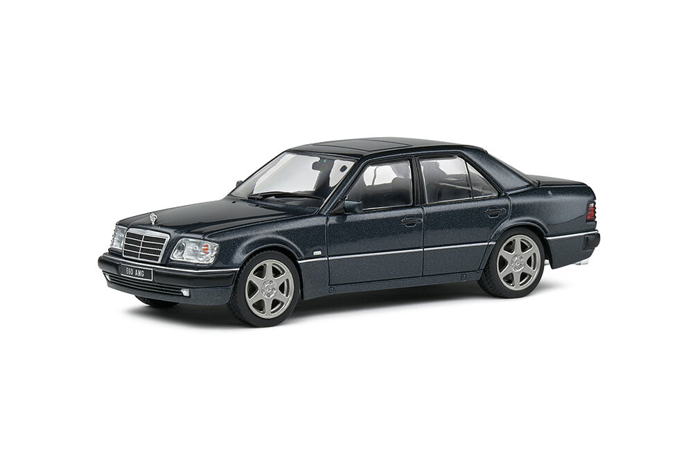MERCEDES W124 E60 AMG BASED E500 GREY / мерседес Е60 АМГ волчок темно-серый | моделька машины