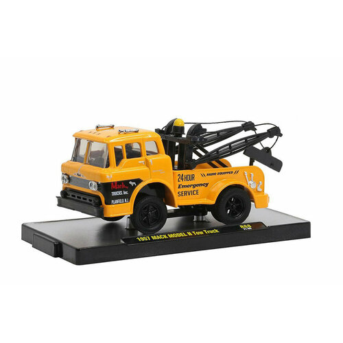 Mack model n tow truck 1957 yellow / mack модель n эвакуатор 1957 желтый