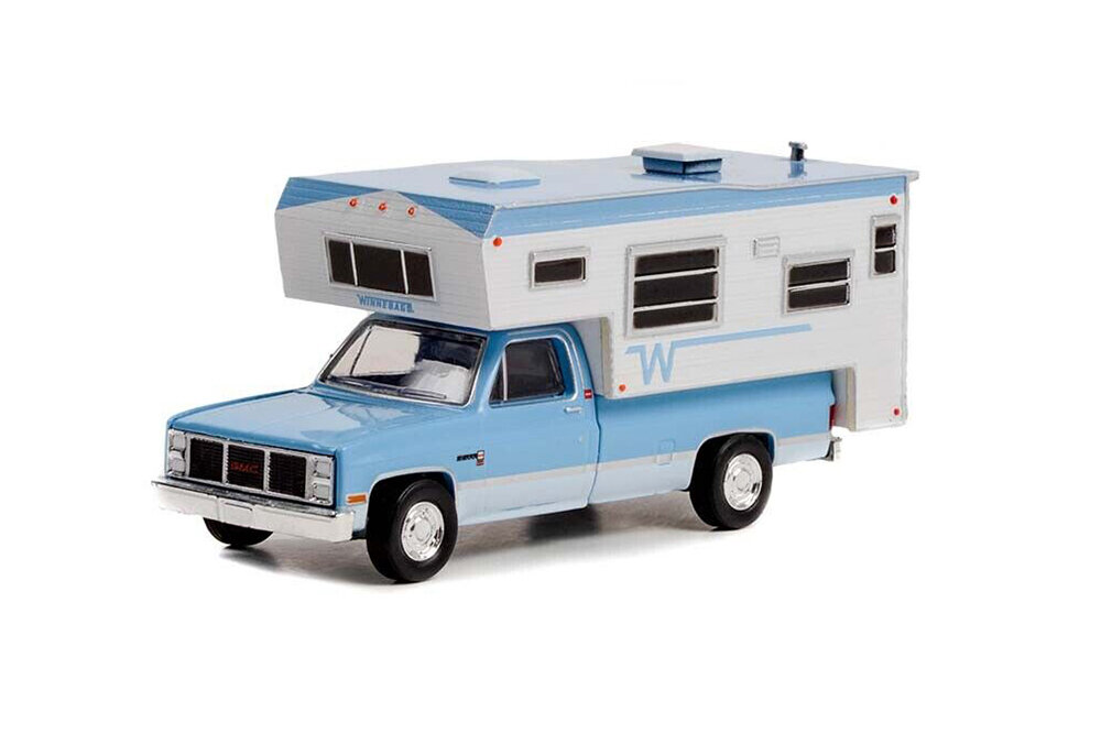 Gmc sierra 2500 winnebago camper 1985 light blue & frost white