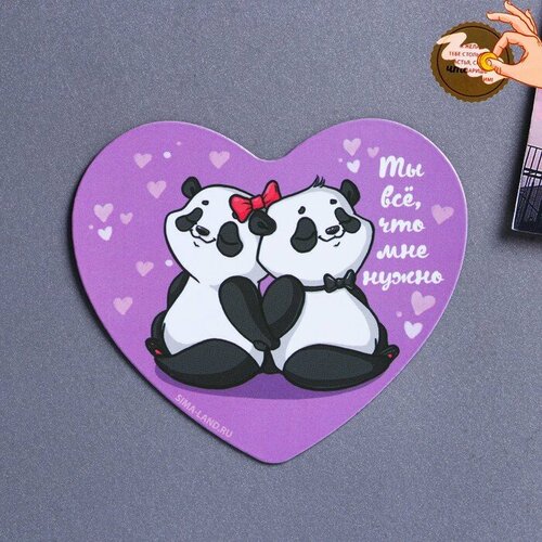 Магнит на холодильник Панды 7 x 6 см 156₽