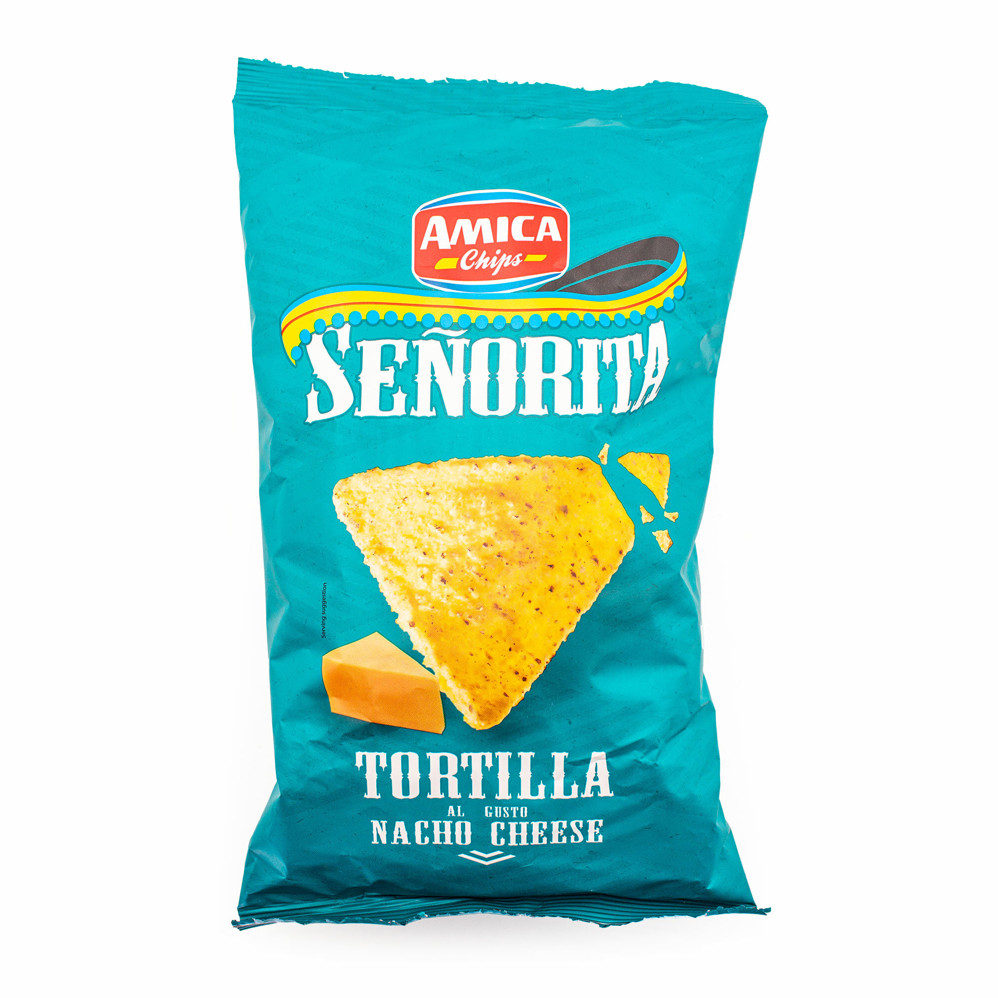 Чипсы кукурузные (начос) со вкусом сыра SENORITA, AMICA CHIPS, 0,185 кг