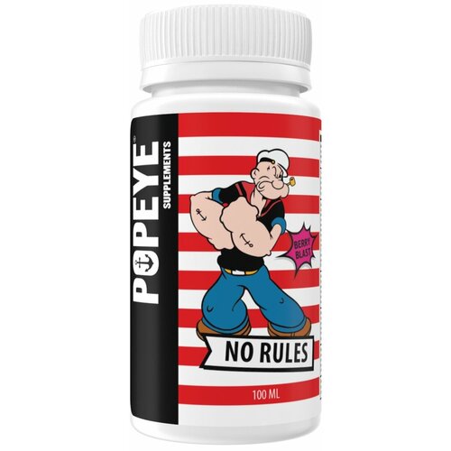 Popeye Supplements No Rules Shot 100 мл (ягодный взрыв) предтренировочный комплекс popeye supplements no rules shot 12х100ml цитрусовый микс