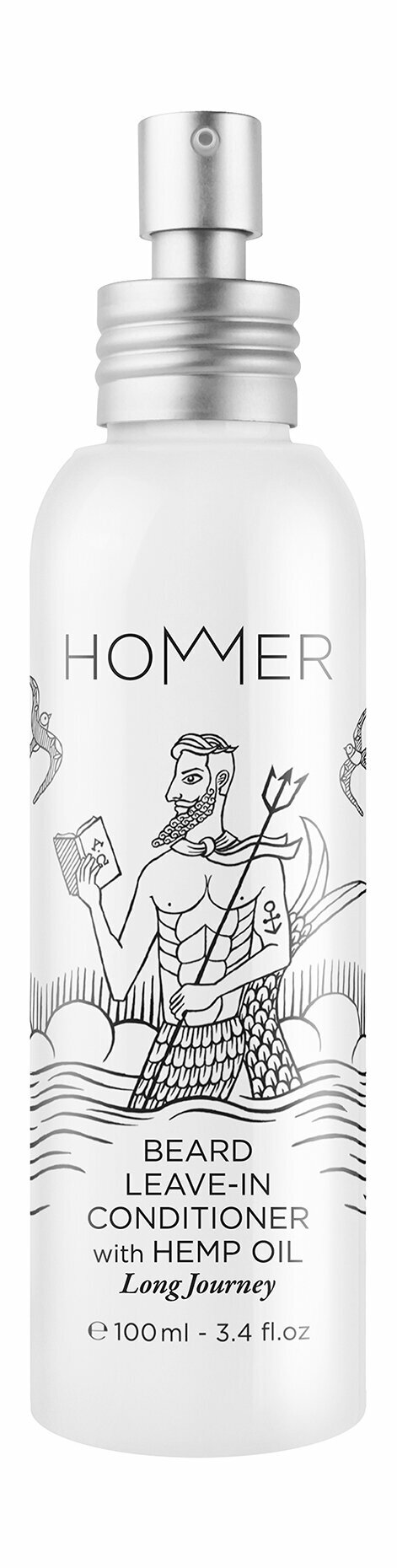 HOMMER Long Journey Beard Leave-In Conditioner Кондиционер для бороды несмываемый муж, 100 мл