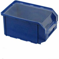 Ящик пластиковый с прозрачной крышкой 24,5х15х12 см, синий CК-2, старкит