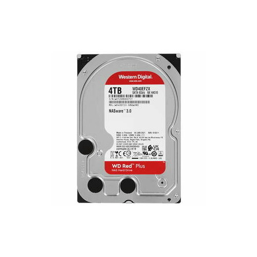 Жесткий диск Western Digital Жесткий диск Western Digital Red Plus WD40EFPX 4TB 3.5 5400 RPM 128MB SATA-III NAS Edition (замена WD40EFZX)