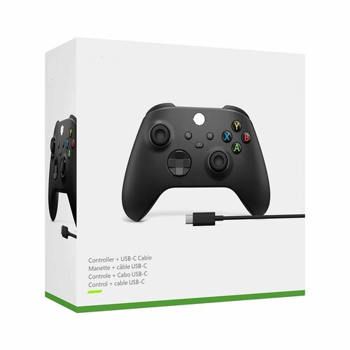 Беспроводной геймпад джойстик Wireless Controller USB-C кабель модель 1914 для игровых приставок Series X S PC ПК Android iOS TV черный 797000₽