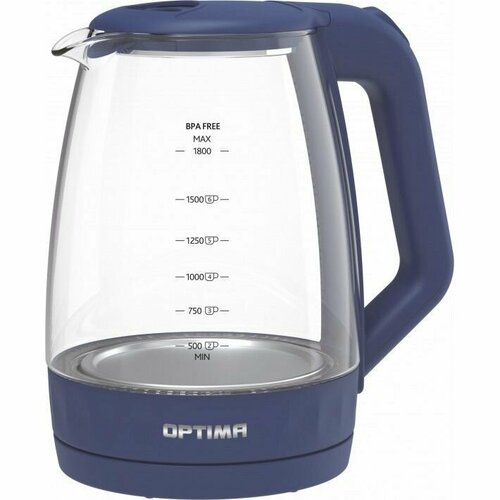 Чайник OPTIMA EK-1823G синий стекло 125000₽