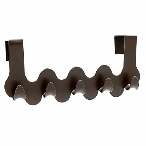 Вешалка BEROSSI навесная на дверь 5 крючков шоколад 333₽