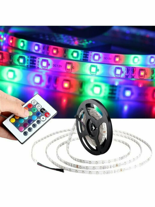 Лента светодиодная 5 м с пультом Led Strip NAC - фотография № 2