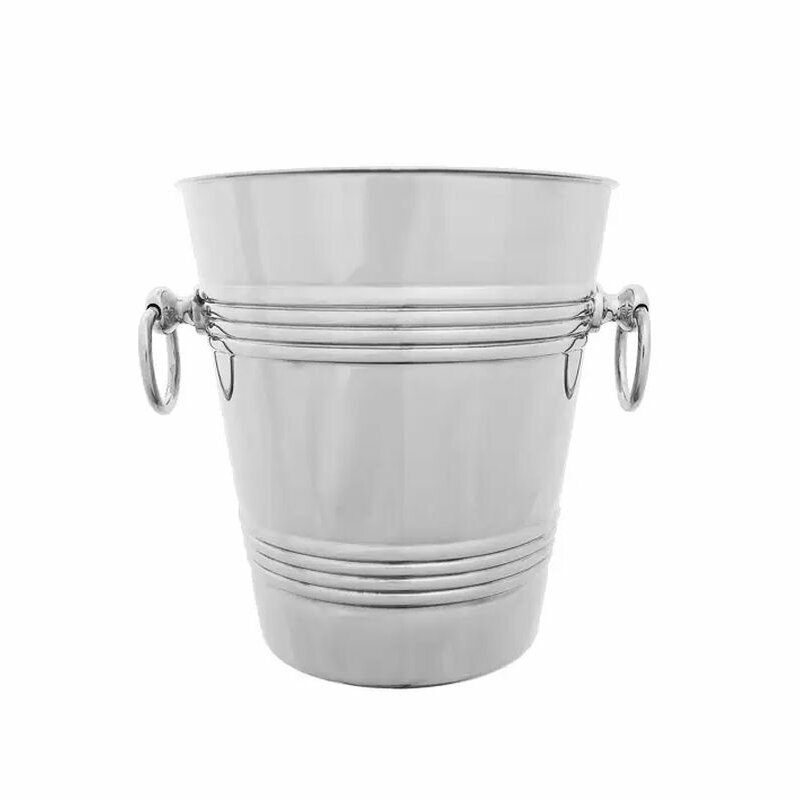 фото Кольчугинский мельхиор Ведро для охлаждения шампанского никелированное (С7108)