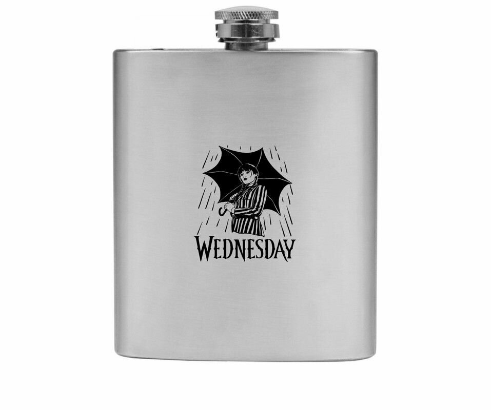 Фляжка MIGOM принт "Уэнсдэй, Wednesday" - WD0019