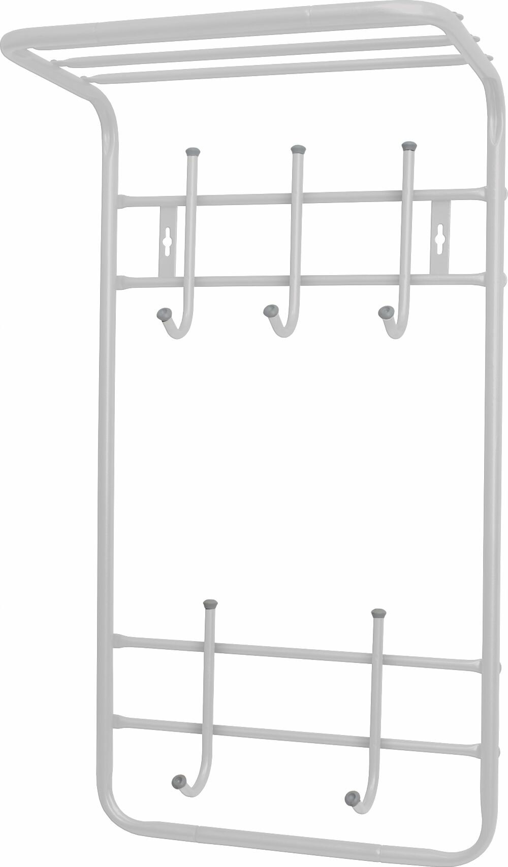 фото Вешалка настенная НИКА ВПТ5, матовый серый, 5 рожков, полка