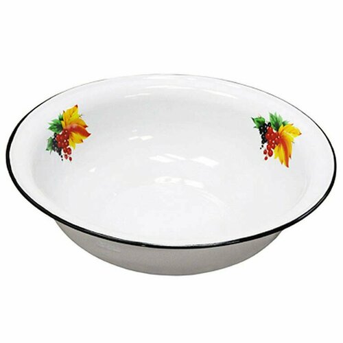 Таз эмалированная сталь 7 л с рисунком Магнитогорск С3020