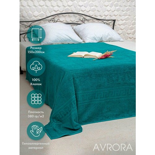 Простынь махровая простыньмахрзел1 размер 0 2000₽