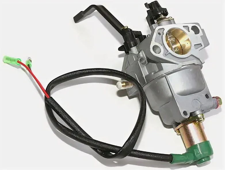 фото Карбюратор для двигателей 188F/GX390 (с электроклапаном, с рычагом, генератор)