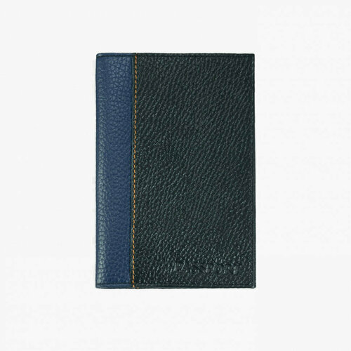 Обложка для паспорта Вектор, черный, синий