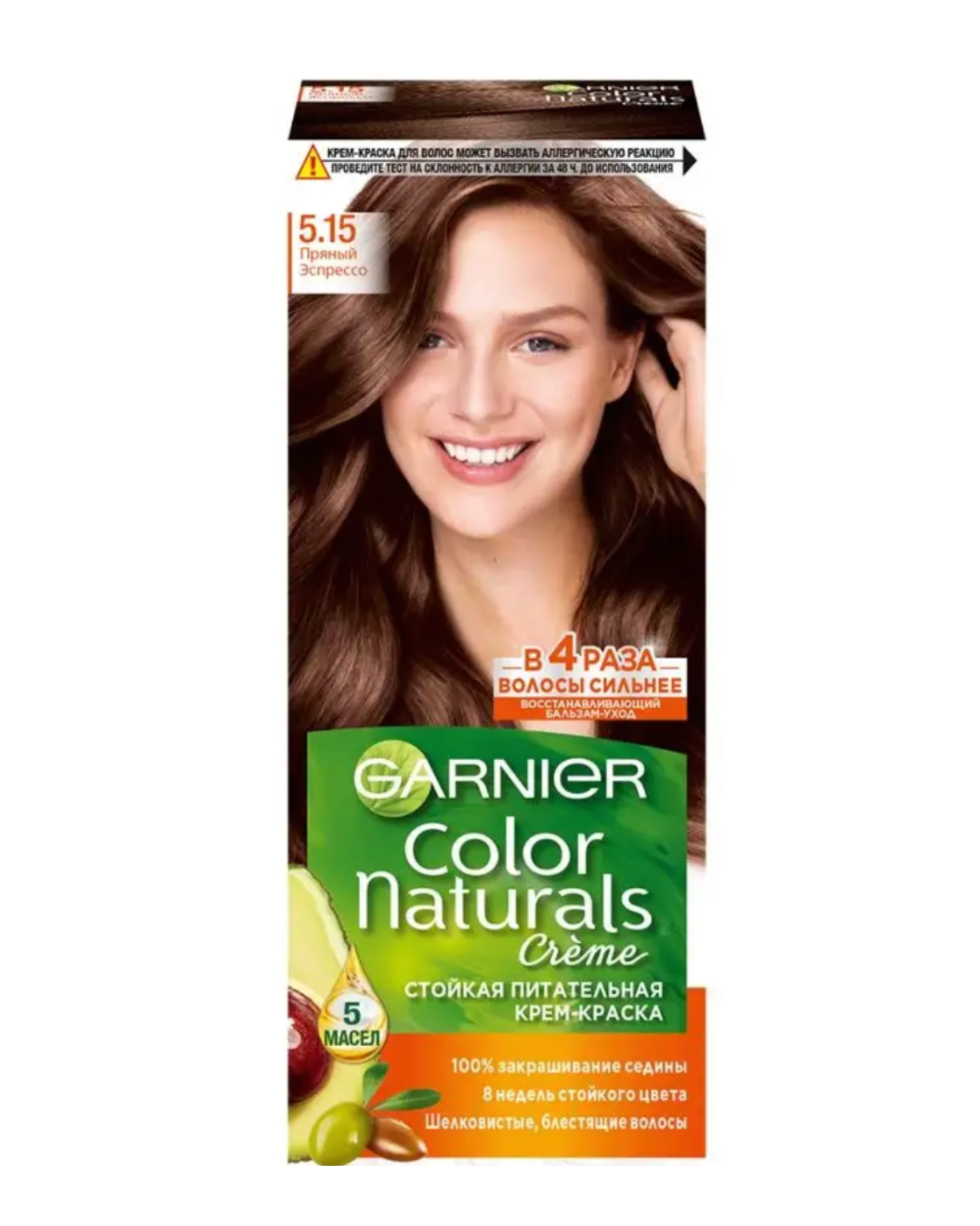 Гарнье / Garnier Color Naturals Creme Крем-краска для волос тон 5.15 Пряный эспрессо 110 мл