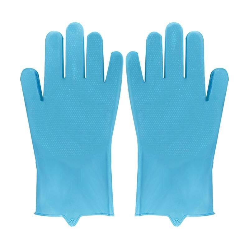 Силиконовые перчатки для уборки, BonHome, 1 пара, в ассортименте - фотография № 6