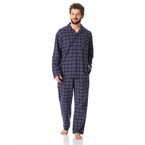 Пижама Key, размер XXL, синий пижама с шортами 54 56 fr 60 62 rus серый