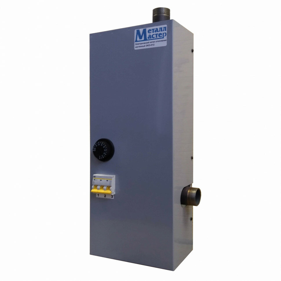 фото Металл Мастер ЭКО-Н-3 кВт, Котел электрический (автомат 220В, отапливает до 30 кв. м, d: 32мм, 470*220*120мм)