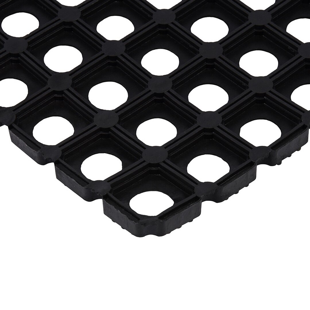 Коврик грязесборный резина Vortex 50x100 см цвет черный - фотография № 3