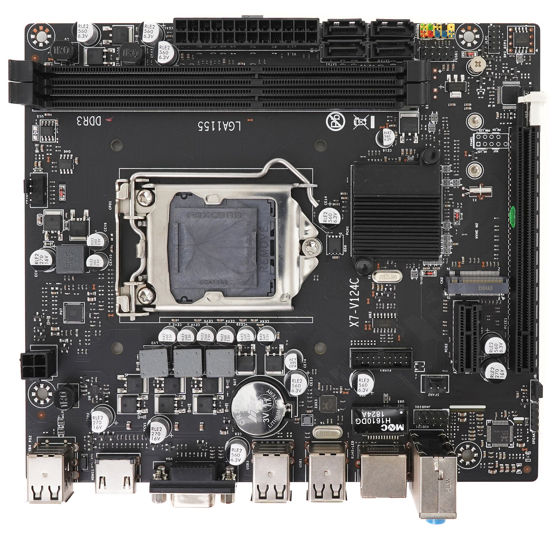 Материнская плата Azerty MB-H61-D Intel H61 LGA1155 Mini-DTX DDR3 OEM