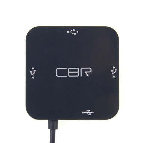 USB-концентратор CBR CH 132, разъемов: 4, 12.5 см, черный - фото №12