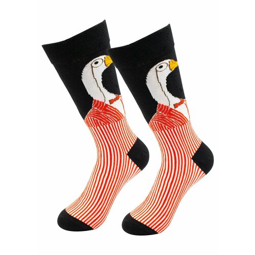 Женские носки CarnavalSocks высокие, ароматизированные, 90 den, размер 37-44, красный, черный