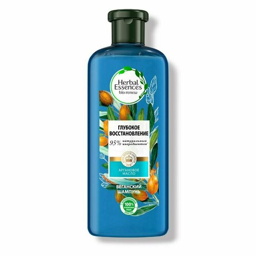 Шампунь Herbal Essences, Марокканское аргановое масло, для сухих и поврежденных волос, 400 мл