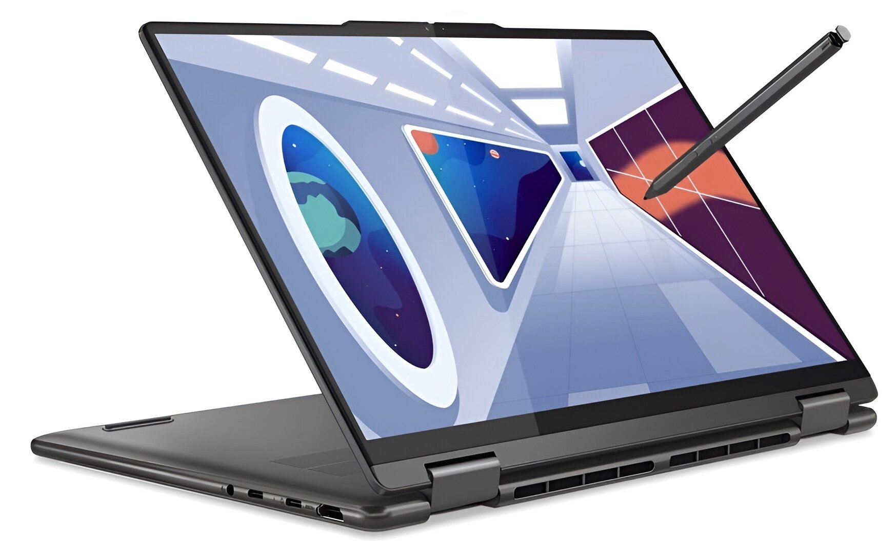 Ноутбук Lenovo Yoga 7 14IRL8, 14" (1920x1200) OLED/Intel Core i5-1340P/16 ГБ LPDDR5/512 ГБ SSD/Intel Iris Xe Graphics/Windows Home, Серый (82YL003MRK)