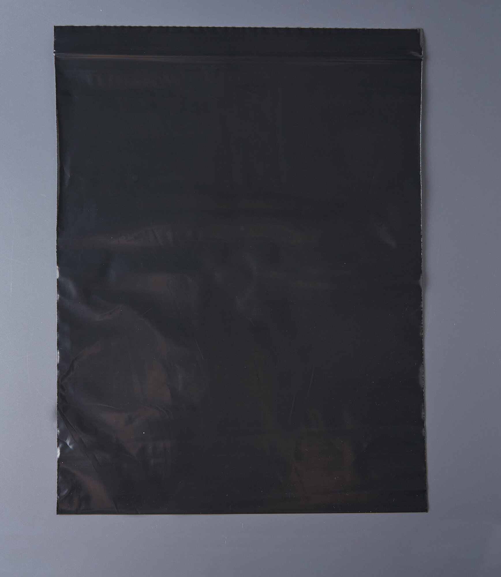 Пакет с замком Zip-Lock (Зип лок), 25х30 см, сверхпрочный, 60 мкм, черный металлик, 25 шт. - фотография № 2