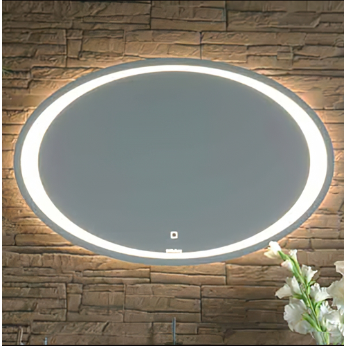 Зеркало Clarberg Ellipse 100 ELI0210 с подсветкой с сенсорным выключателем