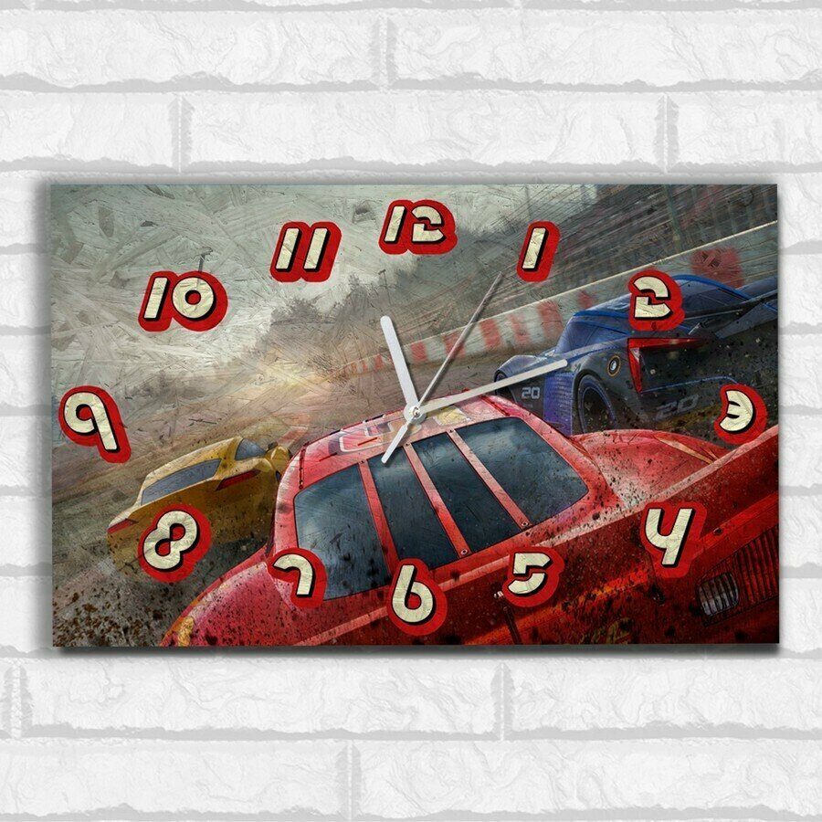 Настенные бесшумные часы ОСП игра Cars 3 Driven to Win - 418