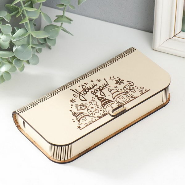 фото Шкатулка "С Новым годом" 17х8.5х3.5 см