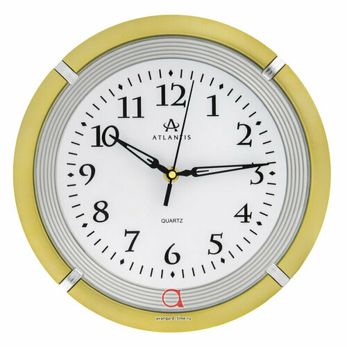 Часы настенные Atlantis GD-8303B gold