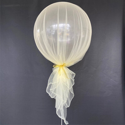 фото Тюль желтая 1,6х2м