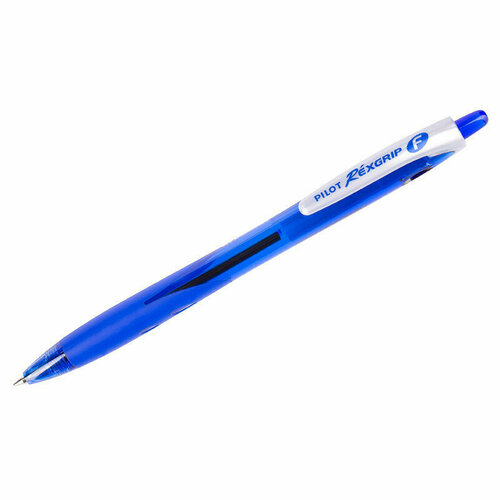 Ручка шариковая автоматическая Pilot Rexgrip синяя, 0,7мм, грип, 064554