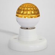 Лампа-шар светодиодная Neon-night с цоколем E27, диаметр 50 мм, 9 LED, 1 Вт, желтая, 405-211