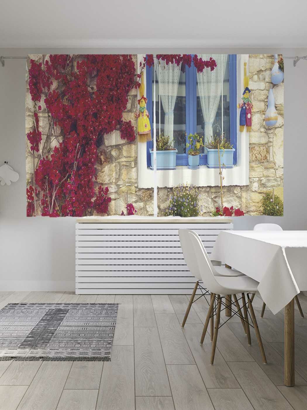 Пример интерьера с фотошторами