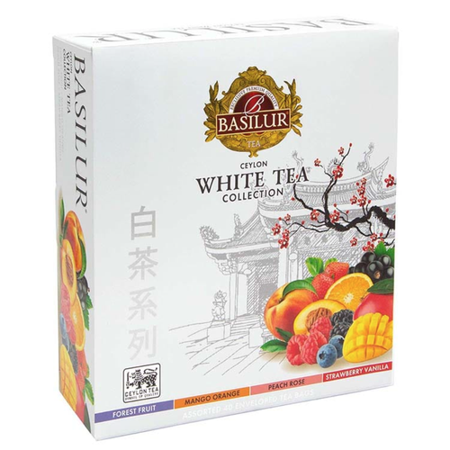 Базилур Белый чай Ассорти, 40 пакетов