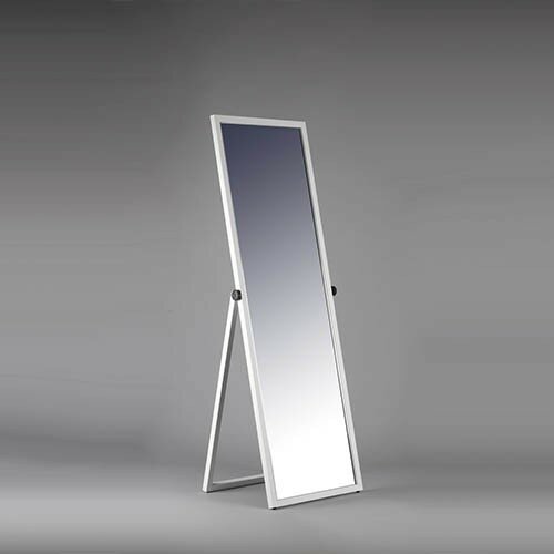 У-150-48(бел) Зеркало напольное широкое для примерки в полный рост 1480х485мм, цвет белый