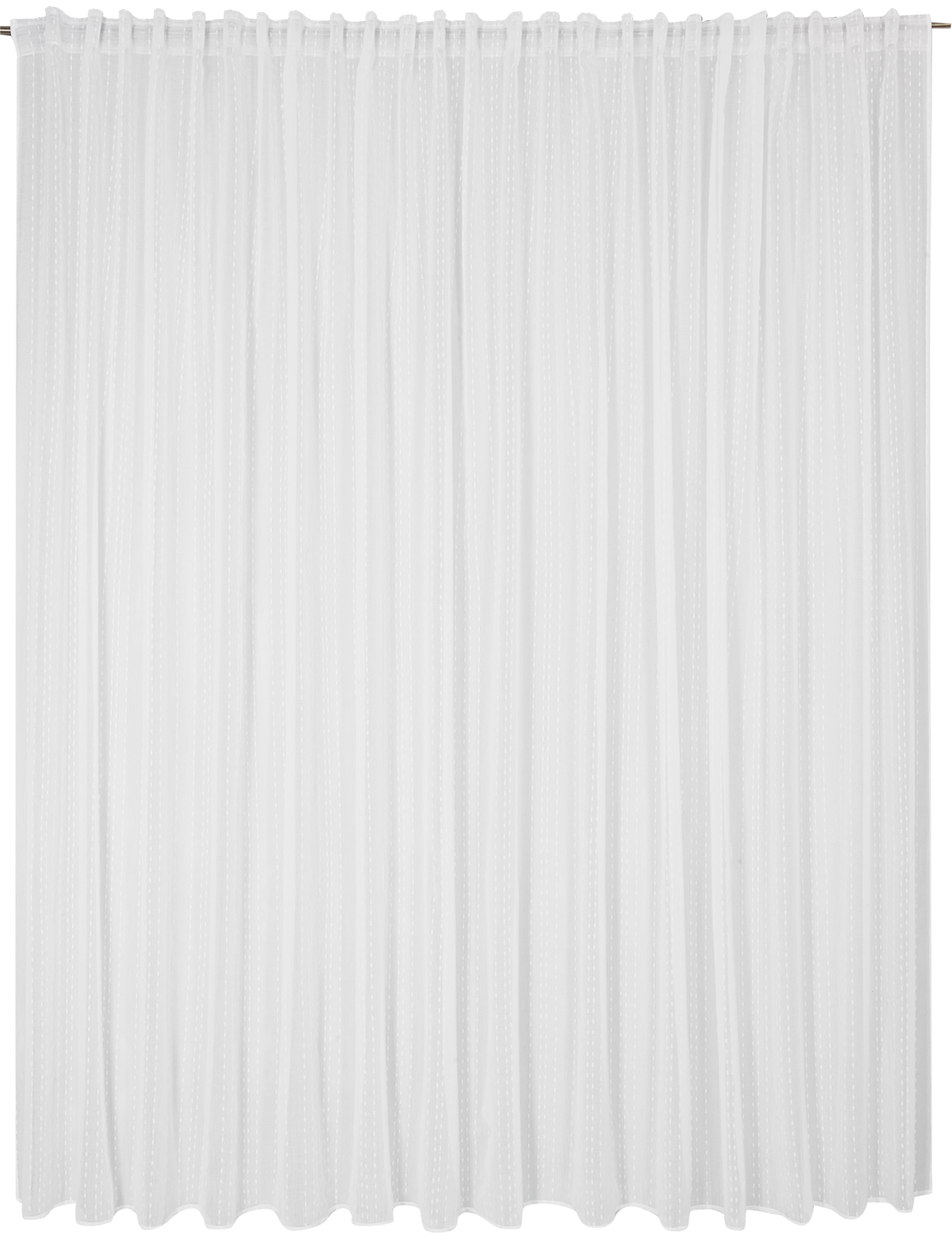 Тюль на ленте со скрытыми петлями Livia Белый 500x280 см цвет белый